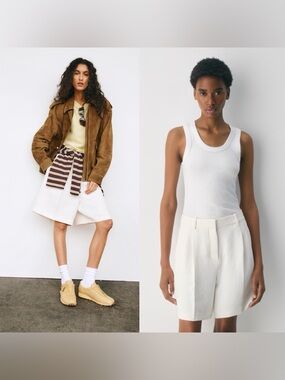 Aritzia Wilfred The Effortless Short Long 7 inch Crepette / Light Birch 2